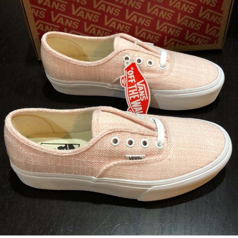 Vans Pink Platform Women's Shoes